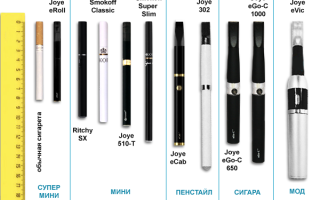 Какие бывают электронные сигареты виды