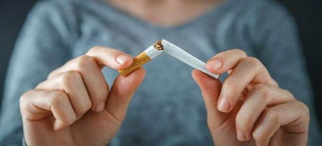 Через неделю после отказа от курения